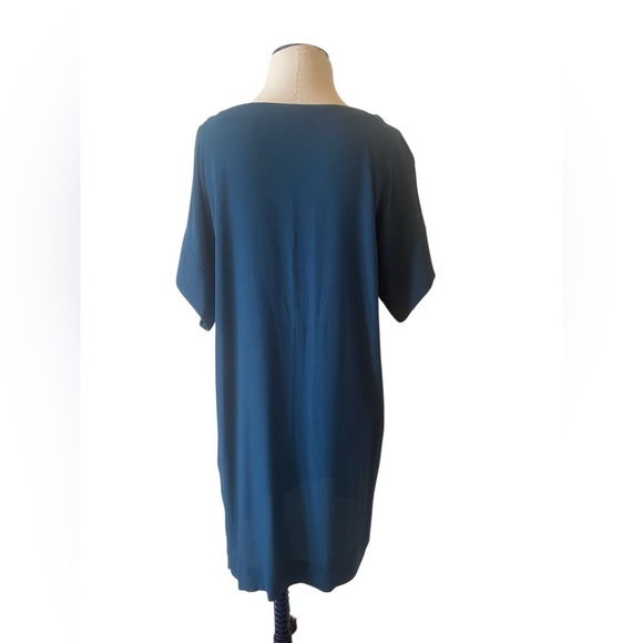 Madewell Novel Shift Dress Medium Deep Blue Teal Excellent condition Summer - Picture 7 of 7